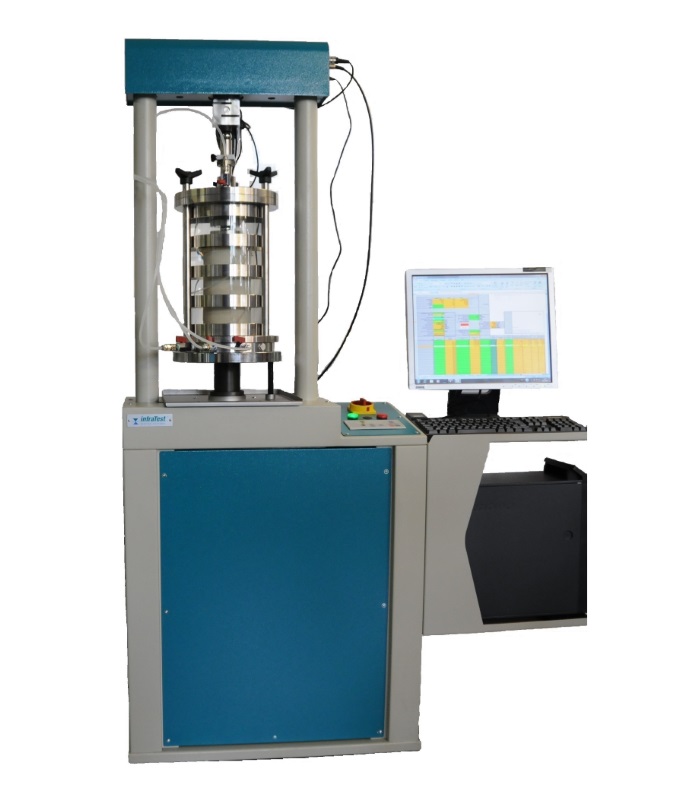 Triaxial compression tester 50 kN