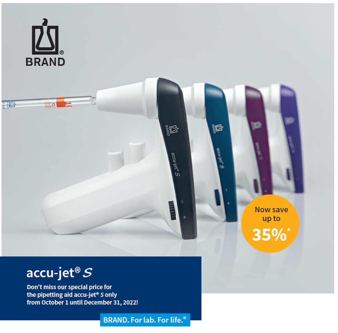 Special price for Pipetting aid accu-jet® S!