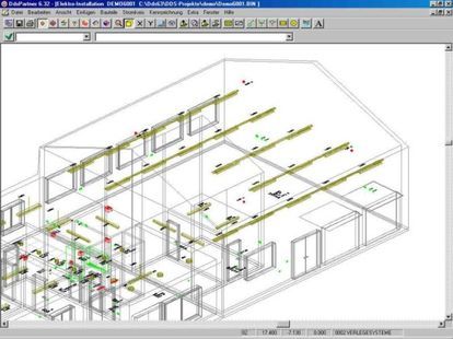 Planning software for building wiring installations