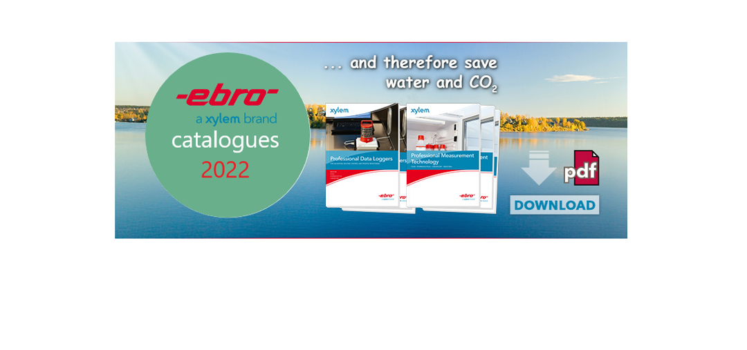 EBRO thermometers and data loggers new catalogues for Year 2022