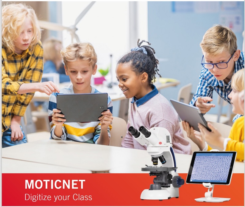 Mikroskoopia digitaalne õppeklasss. Moticnet.