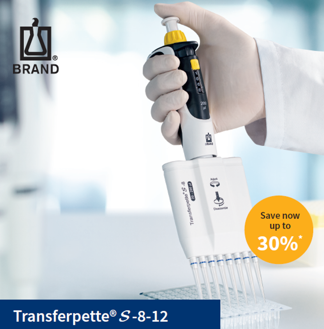 Brand Transferpette® S -8-12 daudzkanālu pipešu īpašais piedāvājums!